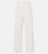Victoria Beckham High-rise Wide-leg Jeans In White