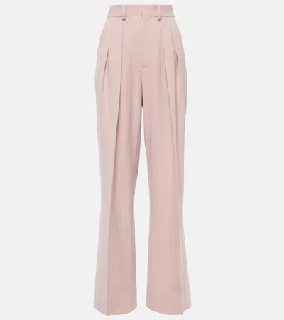 Victoria Beckham High-rise Wide-leg Pants In Rougefarben
