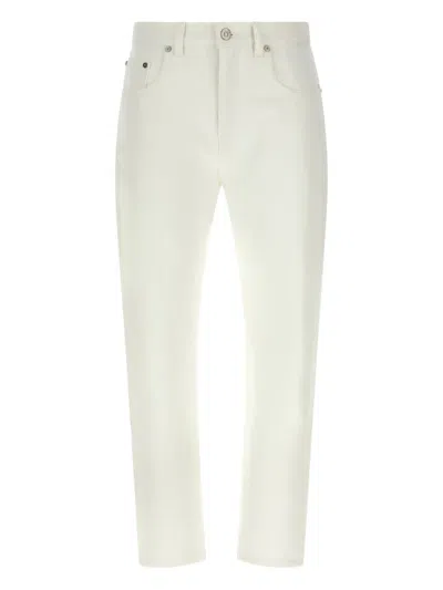 Victoria Beckham High Rise Jeans Featuring Practical Pockets In White