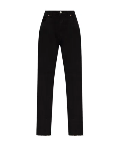 Victoria Beckham High-waist Straight-leg Jeans In Black