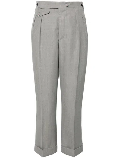 Victoria Beckham High-waist Tailored Trousers In Grey