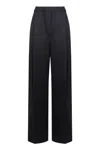 Victoria Beckham High-waist Wide-leg Trousers In Blue