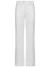 Victoria Beckham Flared High-waist Jeans With Subtle Logo Detail In White