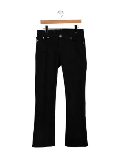Pre-owned Victoria Beckham High-rise Flared Jeans In Black