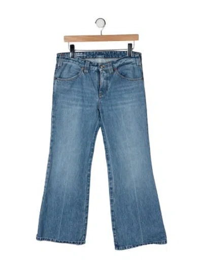 Pre-owned Victoria Beckham High-rise Flared Jeans In Blue