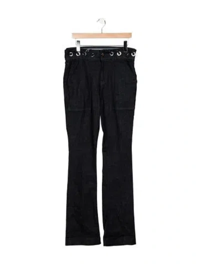Pre-owned Victoria Beckham High-rise Flared Jeans In Blue