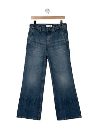 Pre-owned Victoria Beckham High-rise Flared Jeans W/ Tags In Blue