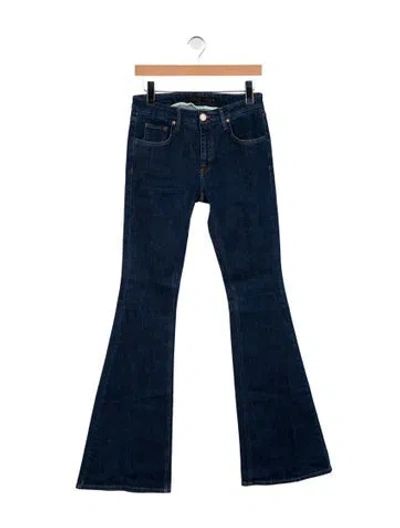 Pre-owned Victoria Beckham High-rise Flared Jeans W/ Tags In Blue
