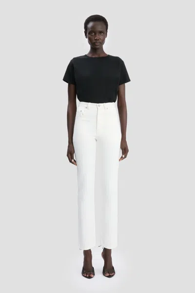 Victoria Beckham High-rise Slim Jean In Washed White