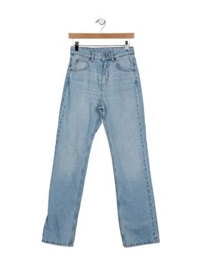 Pre-owned Victoria Beckham High-rise Straight Leg Jeans In Blue