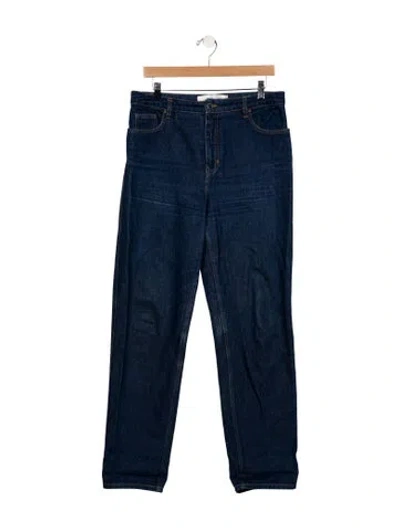 Pre-owned Victoria Beckham High-rise Straight Leg Jeans In Blue