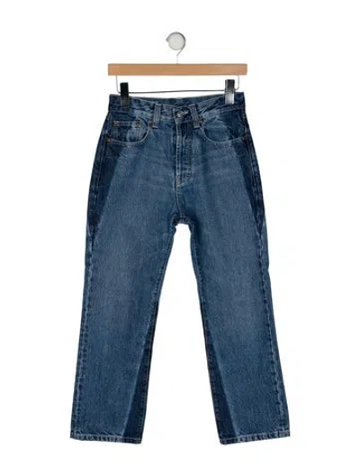 Pre-owned Victoria Beckham High-rise Straight Leg Jeans In Blue