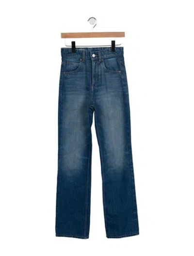 Pre-owned Victoria Beckham High-rise Straight Leg Jeans In Blue