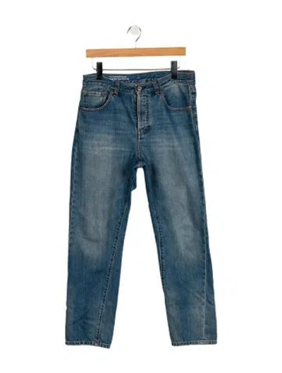 Pre-owned Victoria Beckham High-rise Straight Leg Jeans In Blue