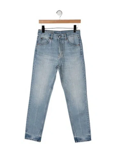 Pre-owned Victoria Beckham High-rise Straight Leg Jeans In Blue