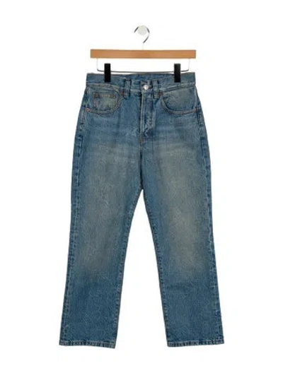 Pre-owned Victoria Beckham High-rise Straight Leg Jeans W/ Tags In Blue