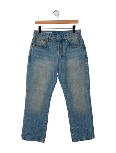 Pre-owned Victoria Beckham High-rise Wide Leg Jeans In Blue