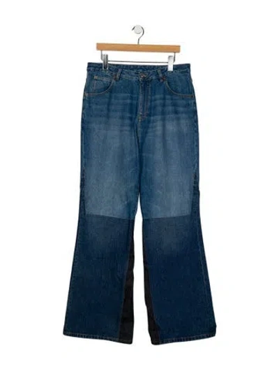 Pre-owned Victoria Beckham High-rise Wide Leg Jeans In Blue
