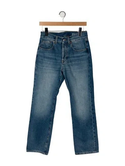 Pre-owned Victoria Beckham High-rise Wide Leg Jeans In Blue