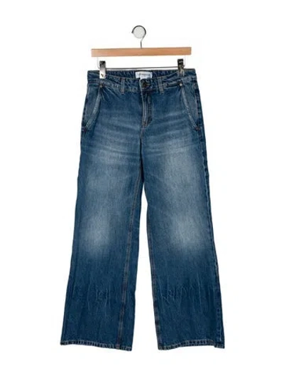 Pre-owned Victoria Beckham High-rise Wide Leg Jeans In Blue