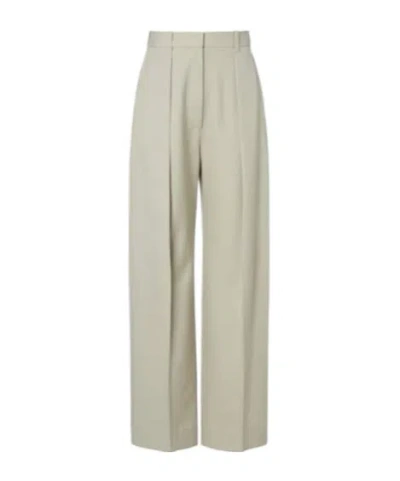 Victoria Beckham High-rise Wide-leg Pants In Brown