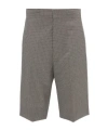 Victoria Beckham Houndstooth-pattern Tailored Shorts In Gray