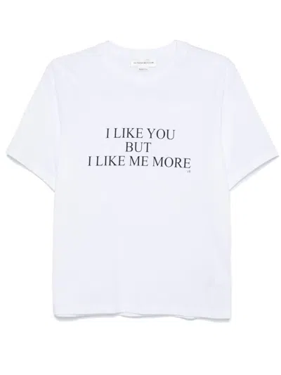 Victoria Beckham Fashion Stole My Smile White T-shirt