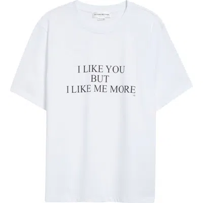 Victoria Beckham Fashion Stole My Smile White T-shirt