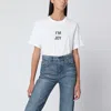 Victoria Beckham “i'm Joy” T-shirt In White Cotton In White