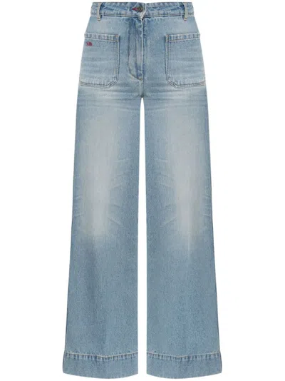 Victoria Beckham Indigo Blue High-waisted Jeans