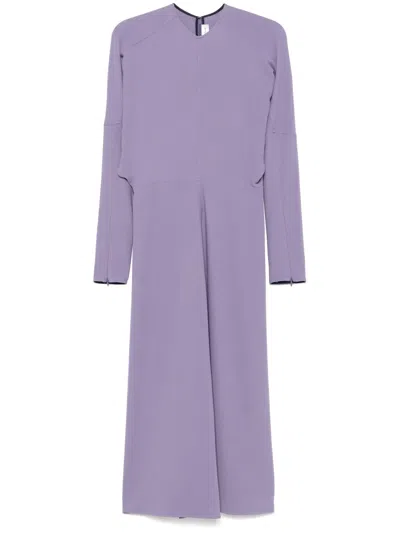 Victoria Beckham Iris Midi Dress In Purple