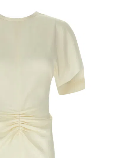 Victoria Beckham Isabella Draped Gown Dress In Neutral