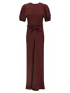 Victoria Beckham Isabella Dresses Bordeaux In Burgundy