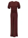 Victoria Beckham Isabella Dresses Bordeaux In Brown