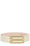 Victoria Beckham Ivory Regular Frame Belt In Neutral