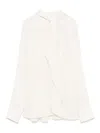 Victoria Beckham Ivory Silk Blouse In White