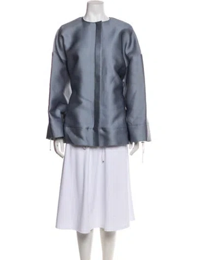 Pre-owned Victoria Beckham Jacket In Blue