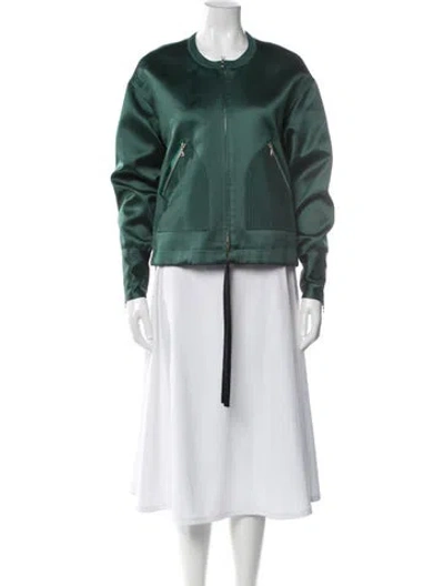 Pre-owned Victoria Beckham Jacket In Green