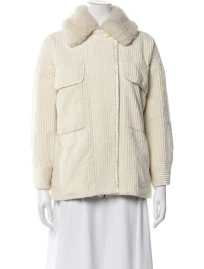 Pre-owned Victoria Beckham Jacket In Neutral