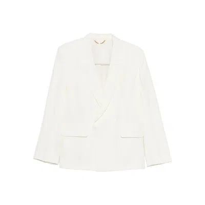Victoria Beckham Double-breasted Blazer In White