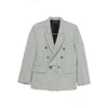 Victoria Beckham Check Wool Double-breasted Tailored Jacket Clothing In Multi