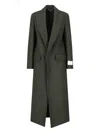 Victoria Beckham Long Length Jacket Flap Pockets In Green