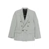 Victoria Beckham Check Wool Double-breasted Tailored Jacket Clothing In Multi