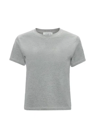 Victoria Beckham Jamie T-shirt In Grey Marl In Gray