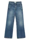 Victoria Beckham Flared Denim Jeans With Mid-rise Waist