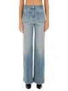 Victoria Beckham Cropped Jeans With Concealed Fly And Modern Silhouette