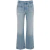 Victoria Beckham Alina Cropped Bootcut Jeans In Blue