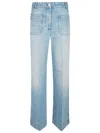 Victoria Beckham Alina Straight-leg Jeans In Blue