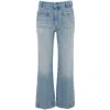 Victoria Beckham Alina Cropped Bootcut Jeans In Blue