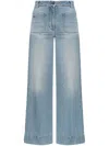 Victoria Beckham Indigo Blue High-waisted Jeans In Blue